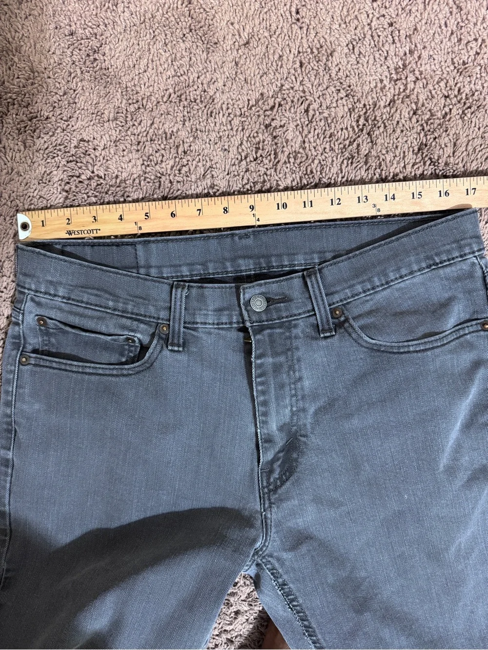 Levi's Men's 541 Athletic Taper Jean Gray Wash size 34 x 34 Casual Skater Tech